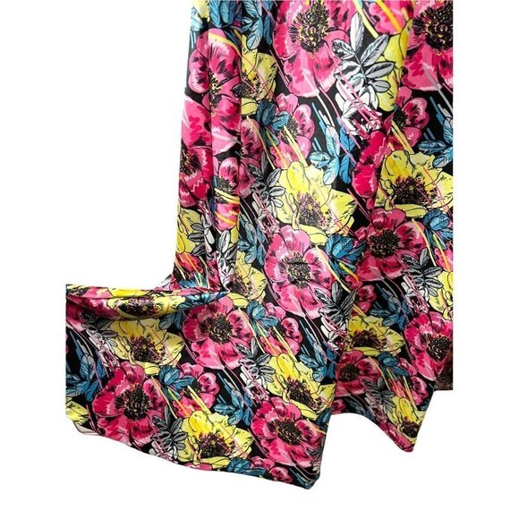 New Saints of June Night Gown Multicolor Floral Lace Silk Type V-Neck‎ Small - Picture 4 of 12